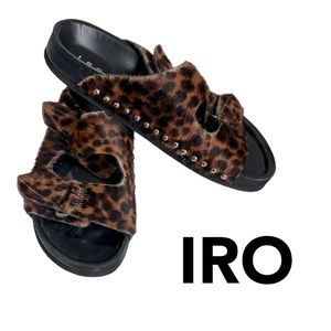 IRO Xabon Leopard Sandal 37